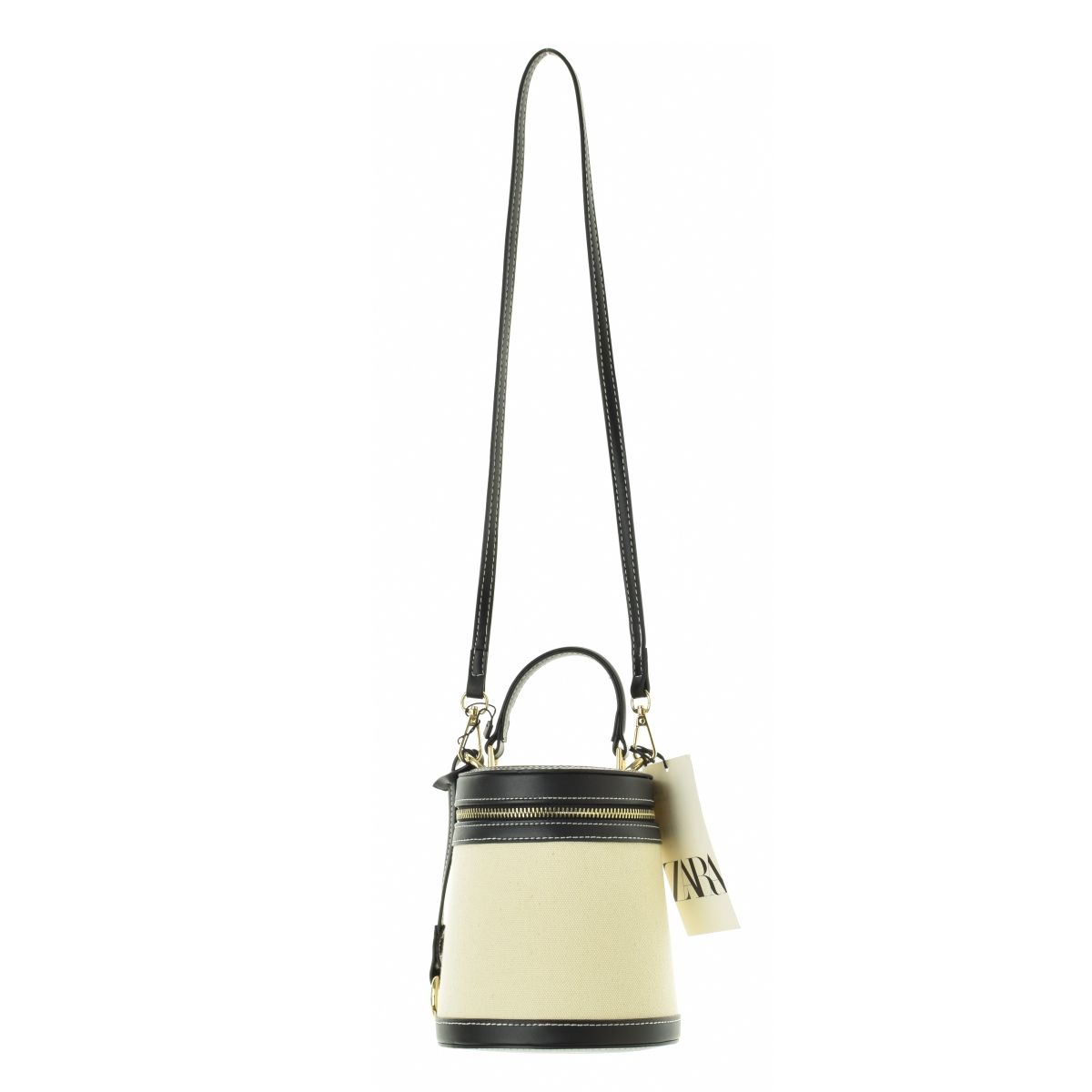 ZARA コントラストボックスバッグ ZARA 【箱配送】コントラストボックスバッグ クロスボディバッグ
