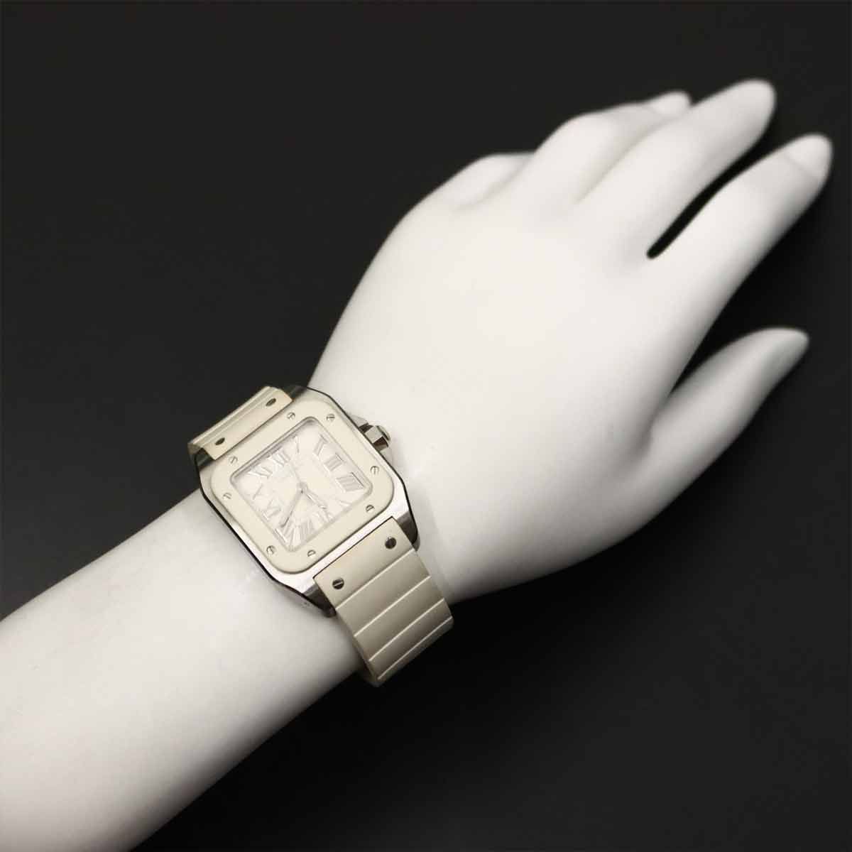 カルティエ Cartier サントス100 MM W20122U2 ボーイズ 腕時計
