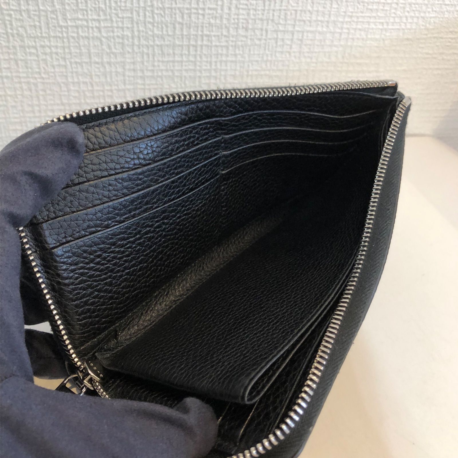 未使用】GUCCI グッチ 長財布 l字 ファスナー GG 574745 - 長財布