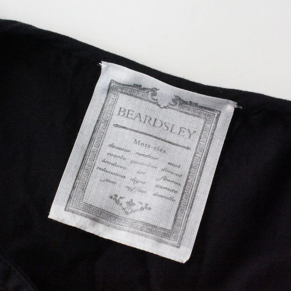 【美品】定価3.6万✴︎BEARDSLEY クロスステッチワンピース　ブラック 美品】定価3.6万✴︎BEARDSLEY クロスステッチワンピース