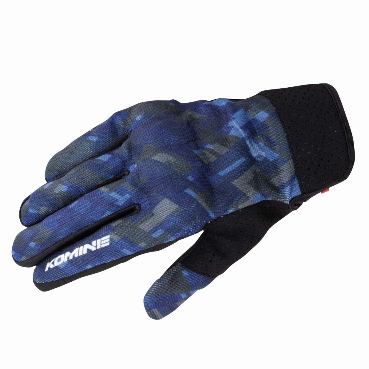 Plaid プロテクトライディングメッシュグローブ Navy XL バイク用 GK-233 1231 コミネ(KOMINE) 春夏秋向け メッシュ素材