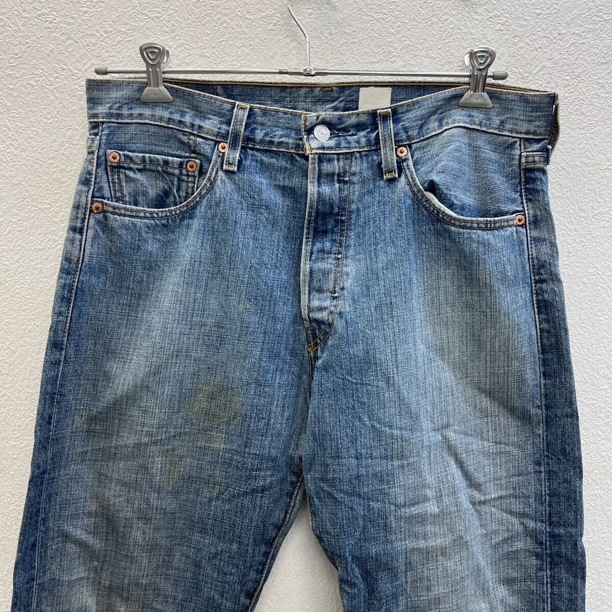 501 Levi's デニムパンツ W33 ブルー リーバイス ボタンフライ