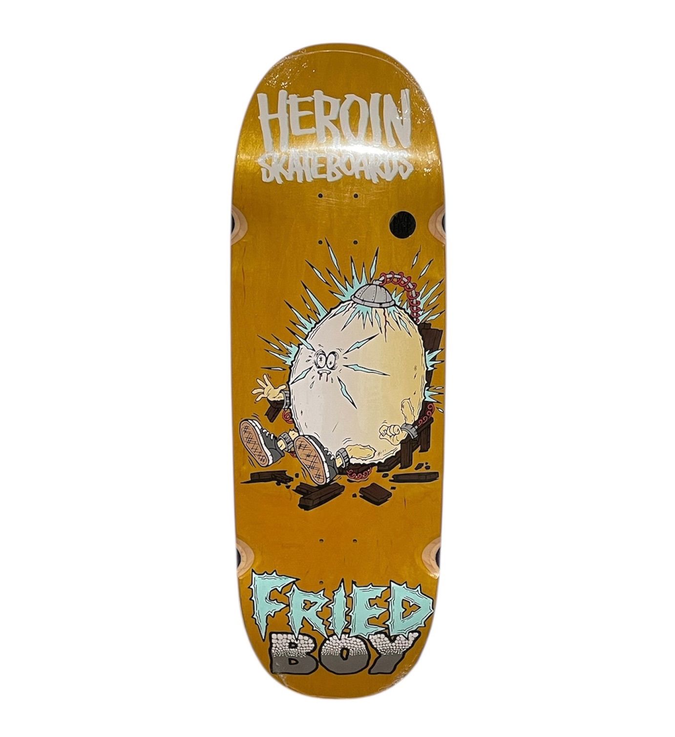 10.4 HEROIN SKATEBOARDS - FRIED BOY DECK -