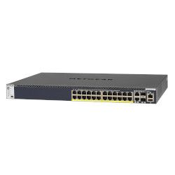 【新品・2営業日で発送】NETGEAR ネットギア GSM4328PB M4300-28G-PoE+ 1Gx24(PoE+)630W + 10GBASE-T x2 +SFP+ x2(GSM4328PB-100AJS)