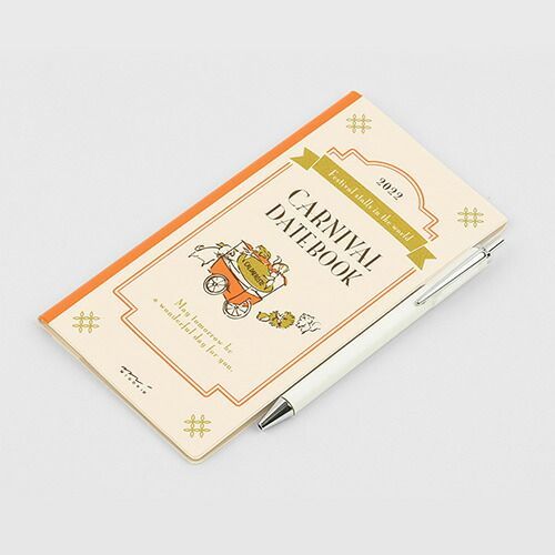 まとめ ミドリ ダイアリー ポケットダイアリー スリム カーニバル柄 22094006 ×10セット