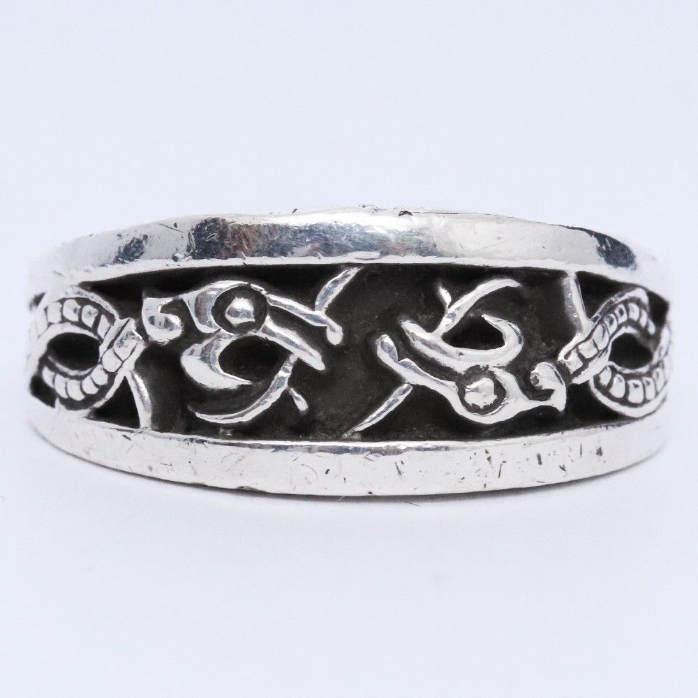 20号 CHROME HEARTS ケルティック ナロー Vバンド リング