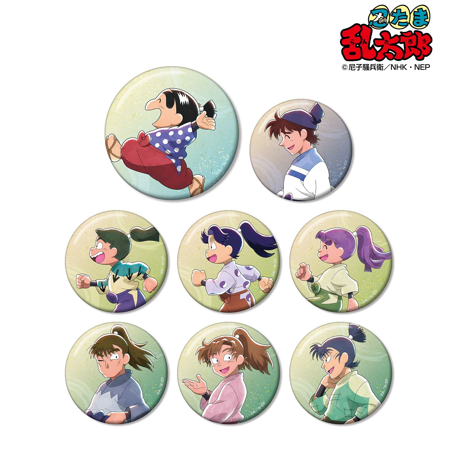 【本日特価】 新品/公式】忍たま乱太郎_描き下ろし みんなで歩むの段ver ピンズ・ピンバッジ・缶バッジ