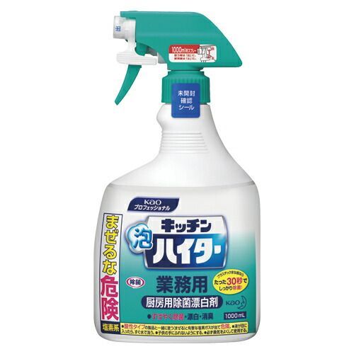 （まとめ） 台所用洗剤 花王 キッチン泡ハイター 503732 4901301503732 ●容量：１０００ｍｌ 1個【×12セット】