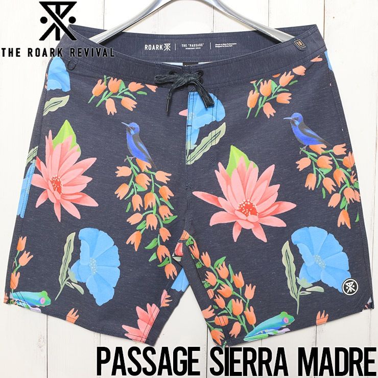 【送料無料】ボードショーツ ストレッッチショーツ THE ROARK REVIVAL ロアークリバイバル PASSAGE SIERRA MADRE BOARDSHORTS 18インチレングス RB389