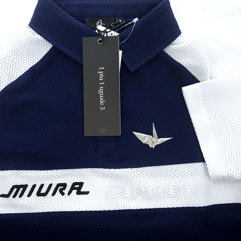 1PIU1UGUALE3 GOLF × 三浦技研 ポロシャツ 113 GOLF×三浦技研 L/S POLO |1PIU1UGUALE3(ウノ ピゥ ウノ