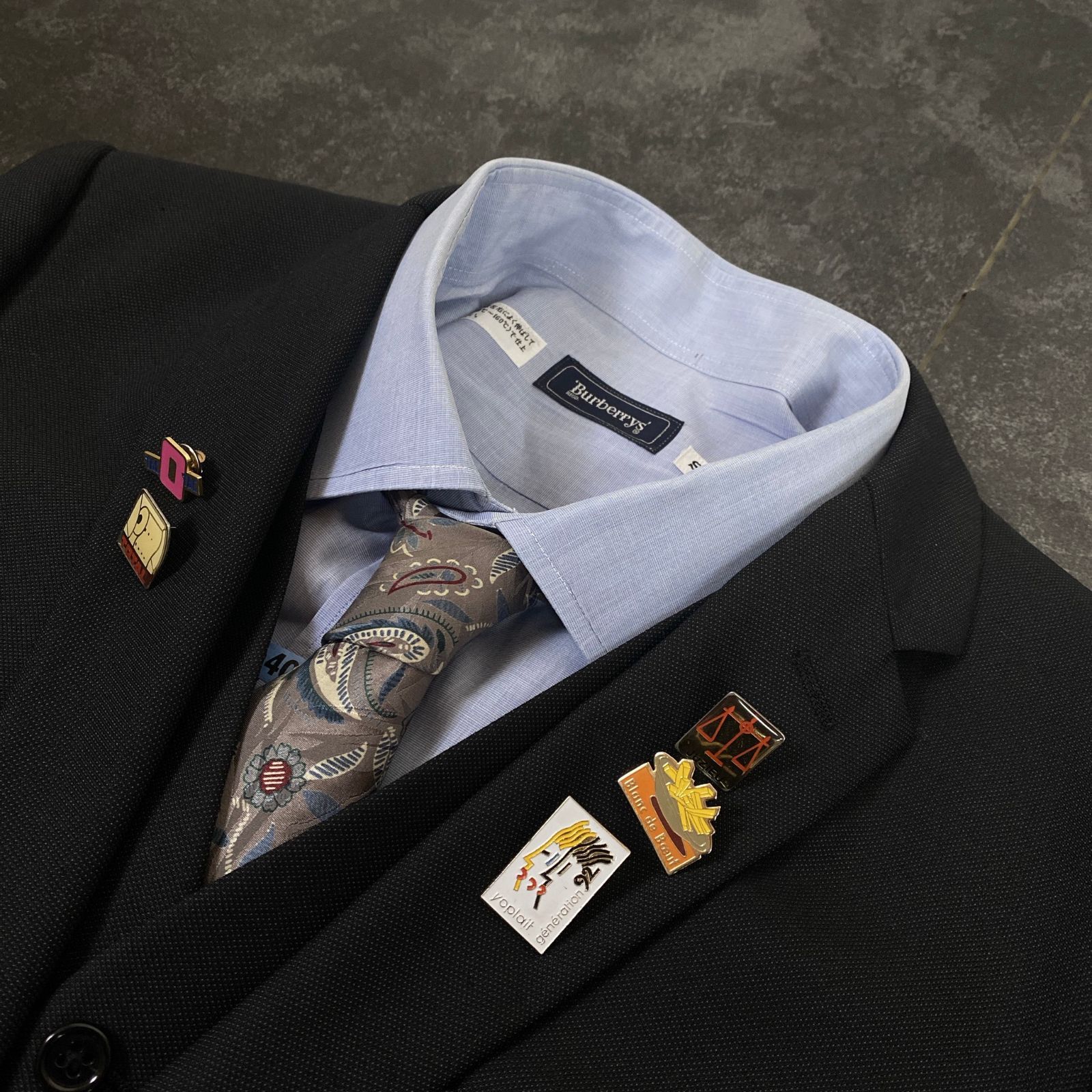 JAPANESE VINTAGE】6点セット セレモニー シングルスーツ スリーピース 