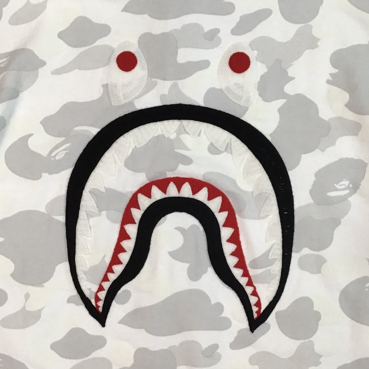 ☆蓄光☆ XL EMBROIDERY shark full zip hoodie City camo シャーク