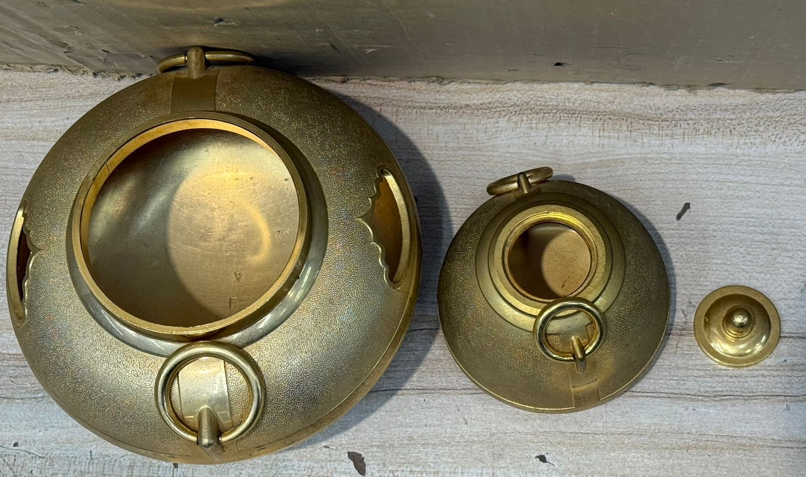 S97691 昭和レトロ 金メッキ香炉 24K Gold Plated(24KGP) - メルカリ