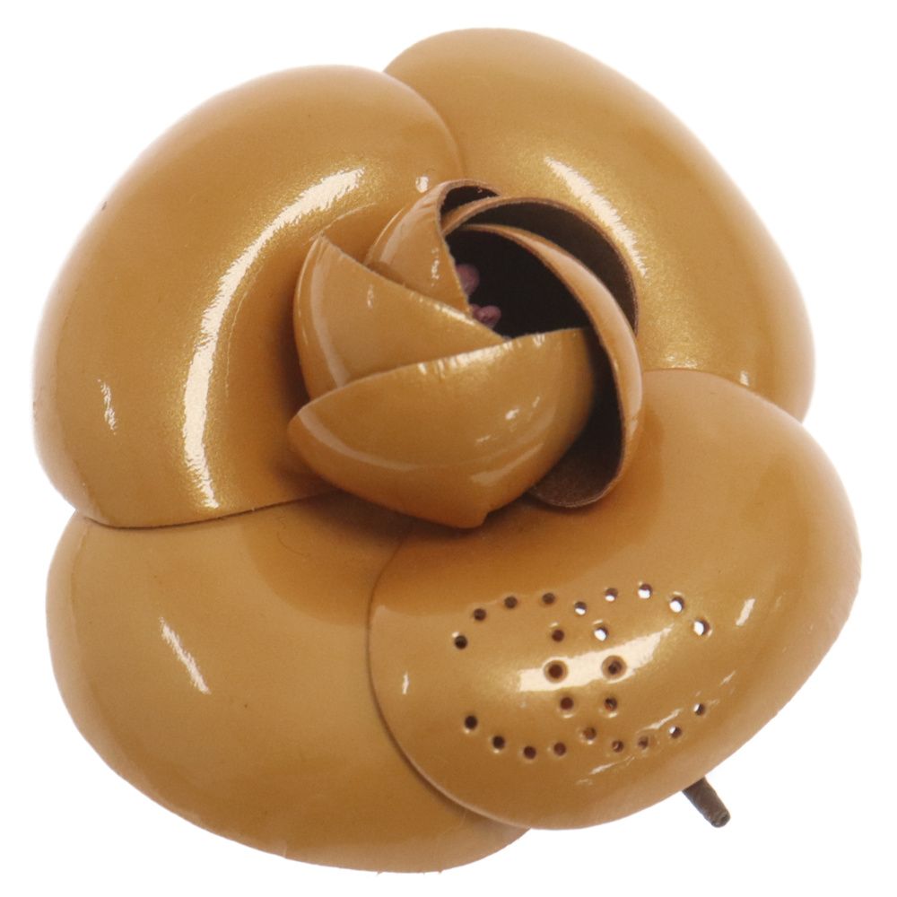 CHANEL (シャネル) ココマーク コサージュ カメリア パテント 