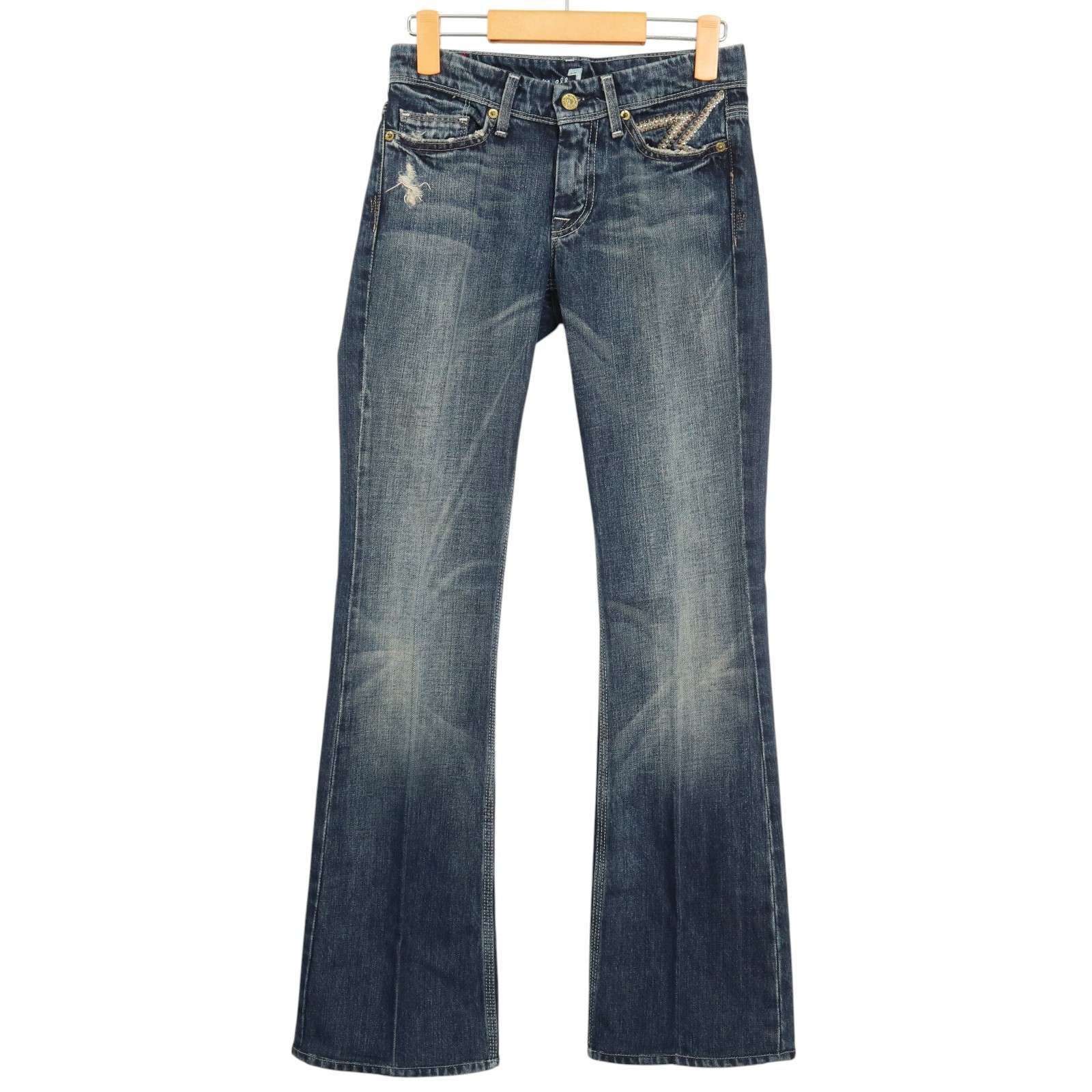 7 for all mankind【未使用】ブーツカットデニム ジーンズ　25 7 For All Mankind セブンフォーオール マンカインド 加工