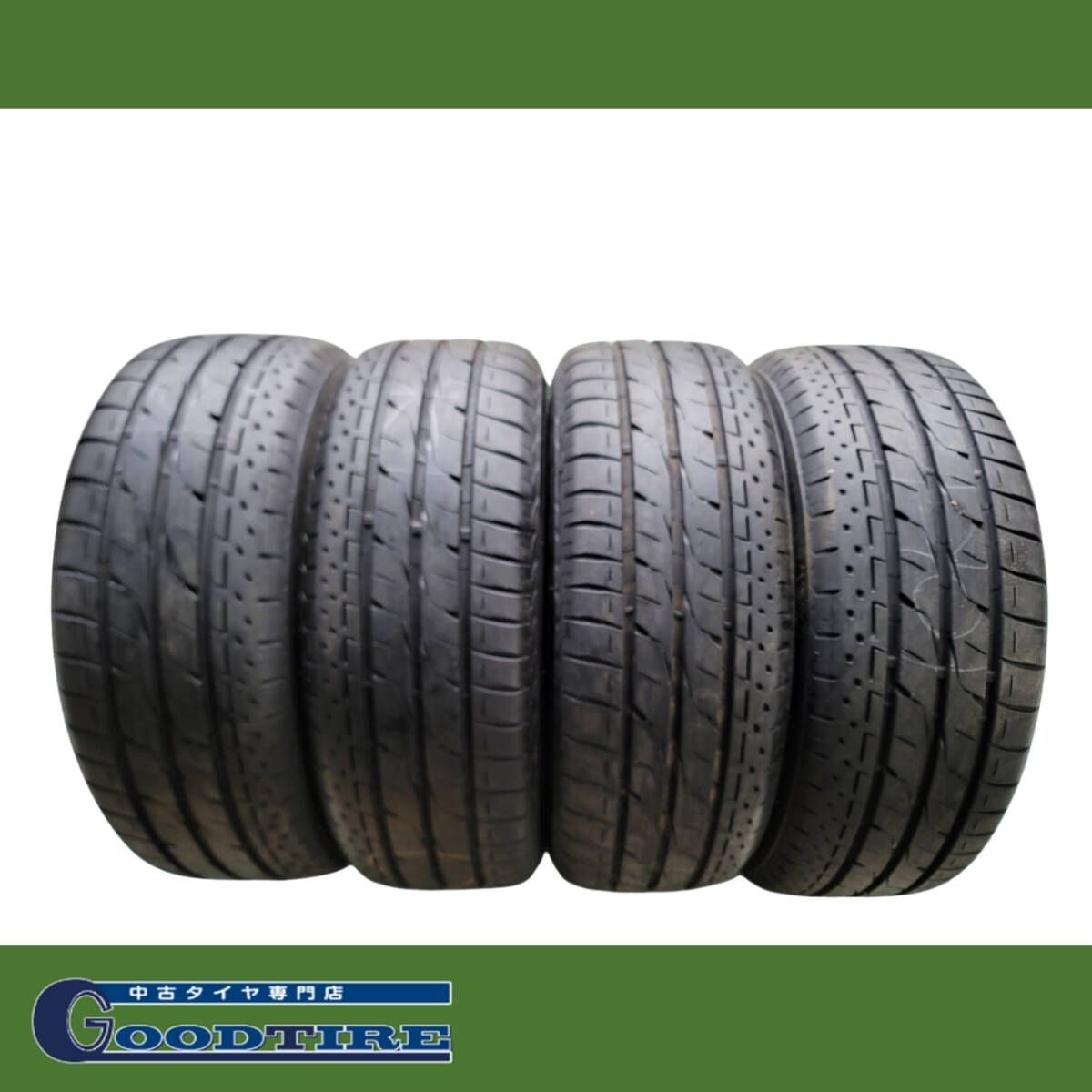 215|55R17 2025年製 夏用4本 8分山 ブリヂストン LUFT RVⅡ タイヤ タイヤ エスティマ クラウン オデッセイ S6227
