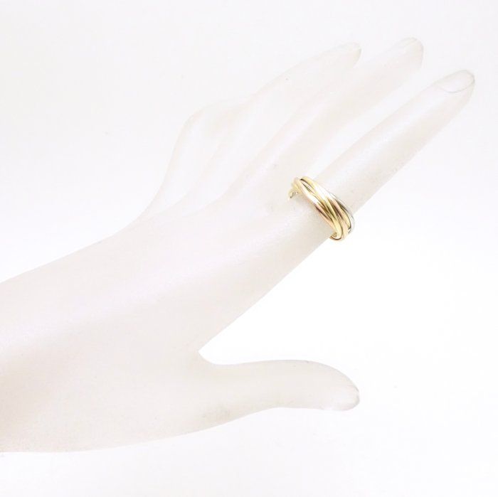 CARTIER カルティエ トリニティ リング 指輪 7連 #49 9号 K18スリー