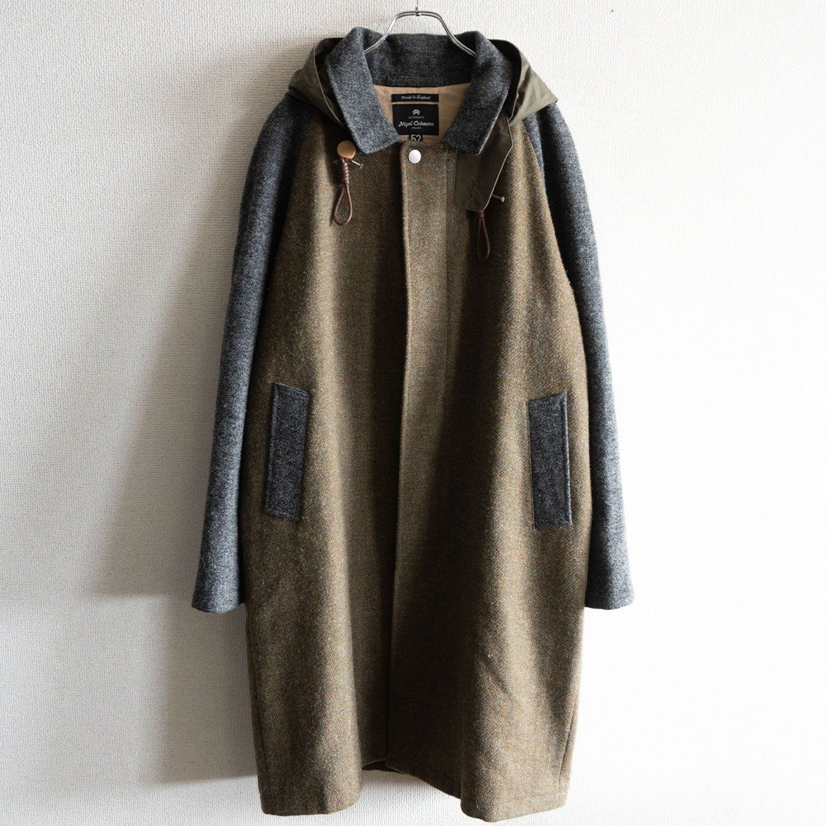 最 ビッグサイズ52 NIGEL CABOURN HARRIS TWEED×VENTILE オーバーコート 52 ハリスツイード ベンタイル コート 25100470