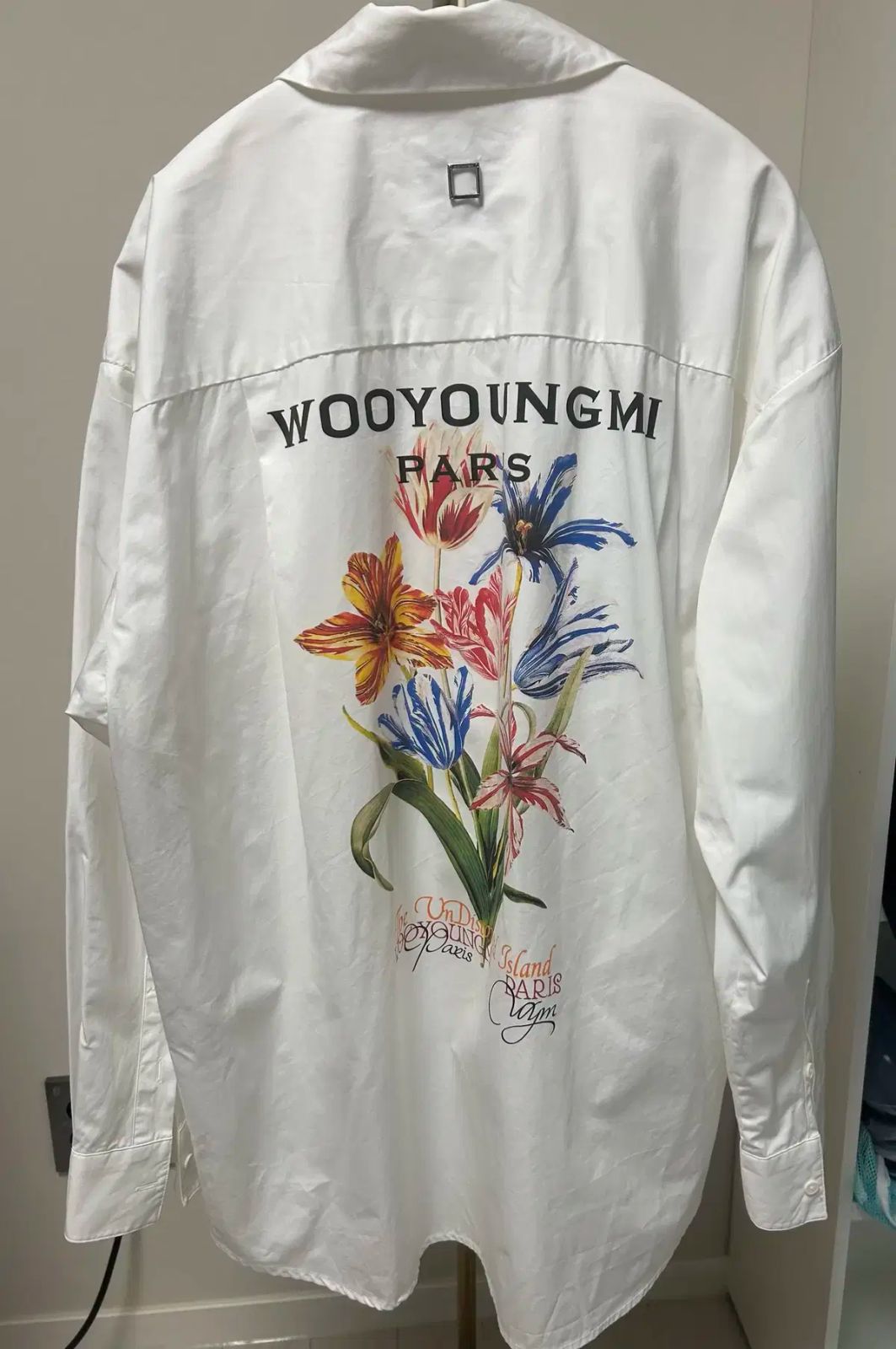 【値札有】WOOYOUNGMI 長袖シャツ 24F/W 24SS WOOYOUNGMI(ウーヨンミ) フラワー プリント シャツ 48