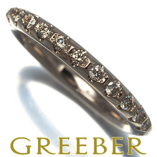 カシケイ リング ダイヤ ダイヤモンド 0.18ct ライン 11号 K18BG  