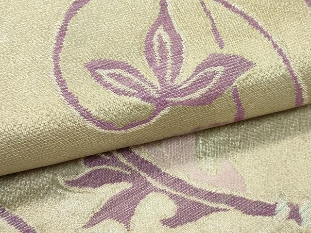 平和屋着物○京の名門 じゅらく謹製 帝王紫 太鼓柄袋帯 横段