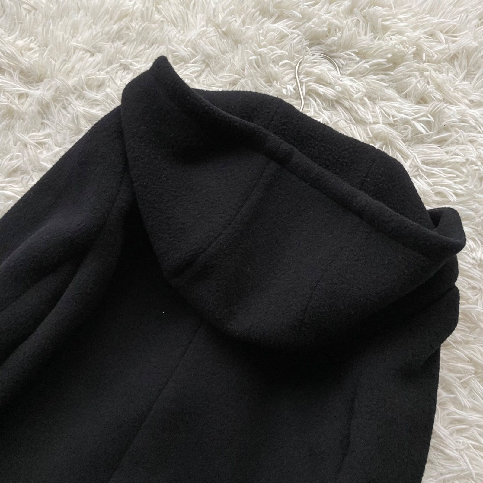 ANAYI アナイ ダブルビーバーフードコート ウールコート ジップアップ