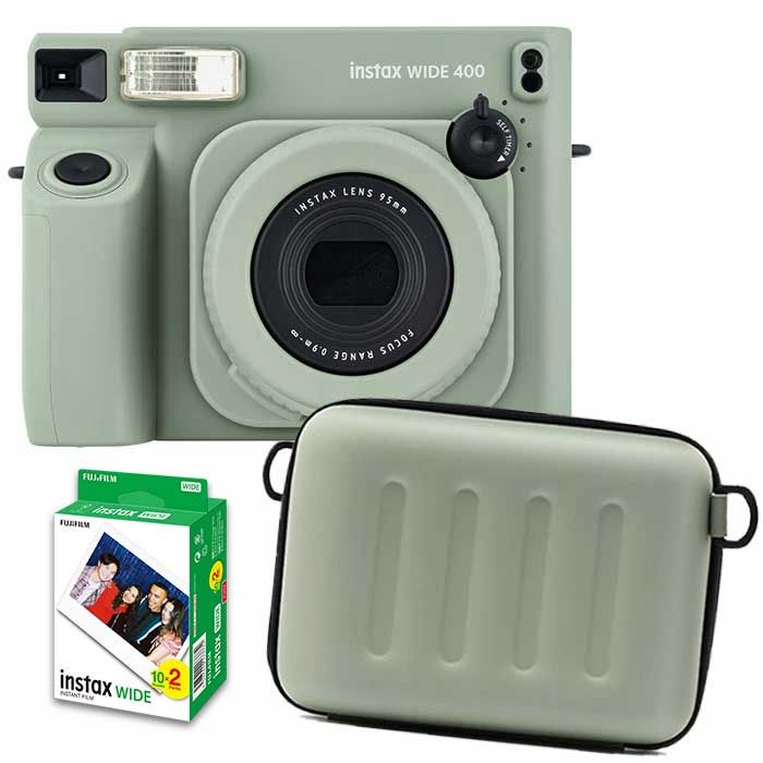 フィルム20枚 カメラケースセット 富士フイルム インスタントカメラ ワイド400 FUJIFILM INS WIDE 400