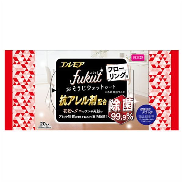 【まとめ買い-24点セット】エルモア　ｆｕｋｕｔ　おそうじシート　フローリング用　２０枚 【 カミ商事 】