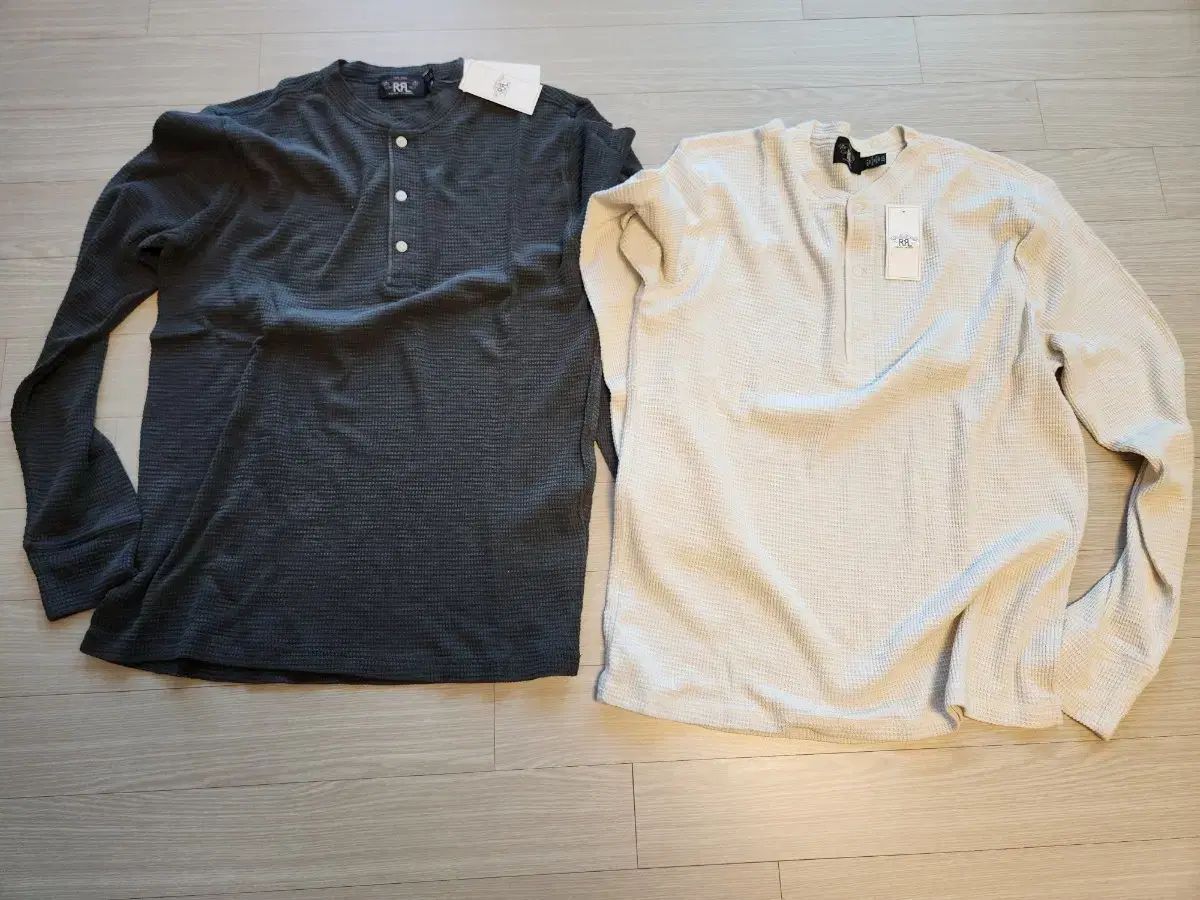ダブルアールエル ワッフル ニット セーター ヘンリーネック
