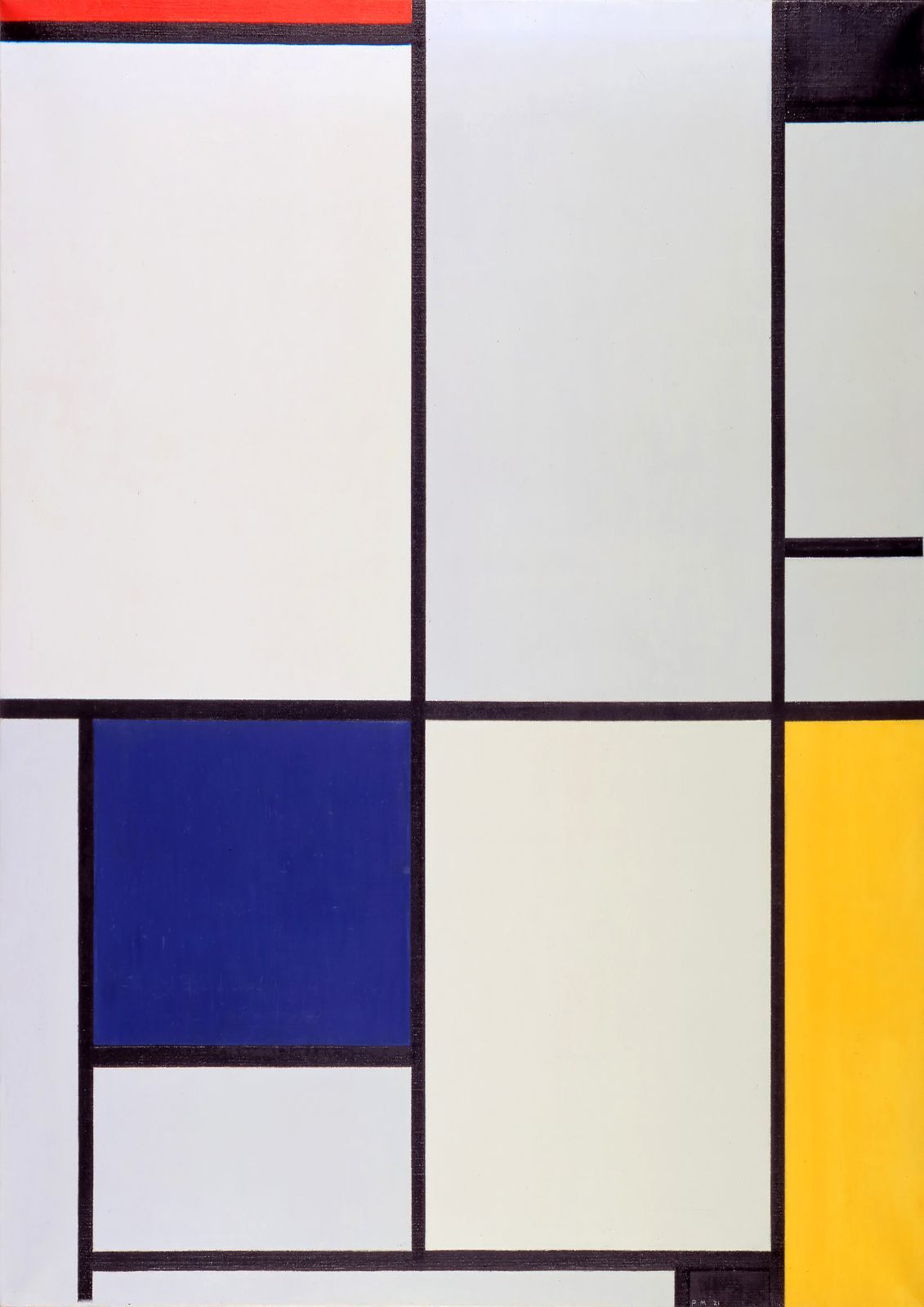 ピート・モンドリアン 「Tableau_I」 A3(297㎜×420㎜）アート