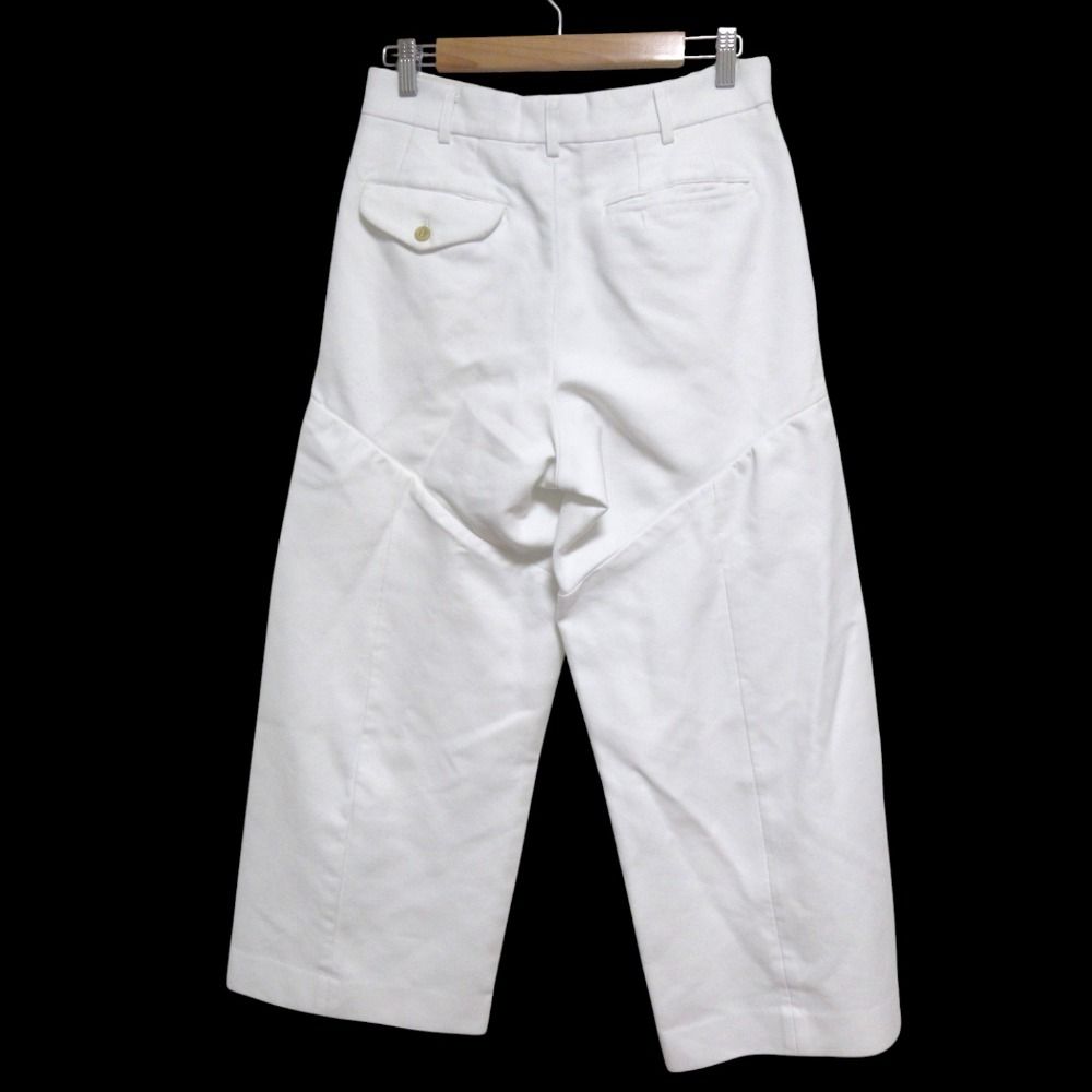 23SS COMME des GARCONS コムデギャルソン ワイドパンツ GK-P022 Sサイズ ホワイト メンズ レディース 古着