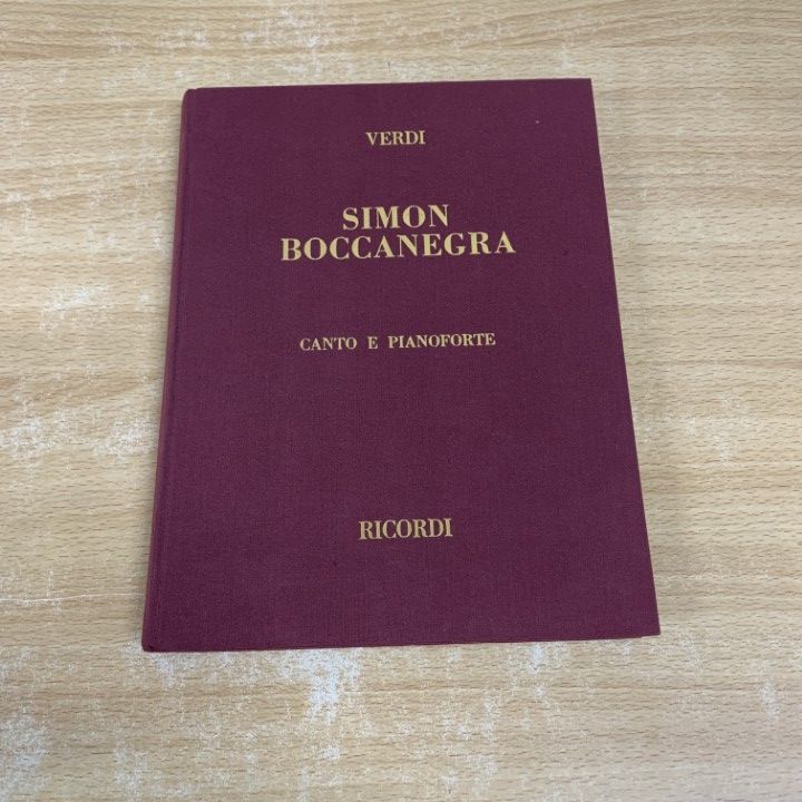○01)【同梱不可】Simon Boccanegra/Giuseppe Verdi/ジュゼッペ