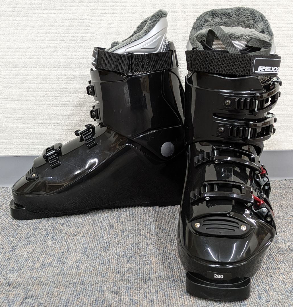 ジュニアスキー4点セット キスマーク 128cm ブーツ 22cm ジュニア