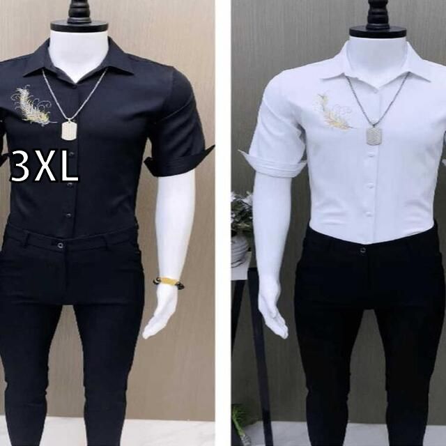 種類4：XL/G：7 インク花 メンズ ファッション 服 男性用