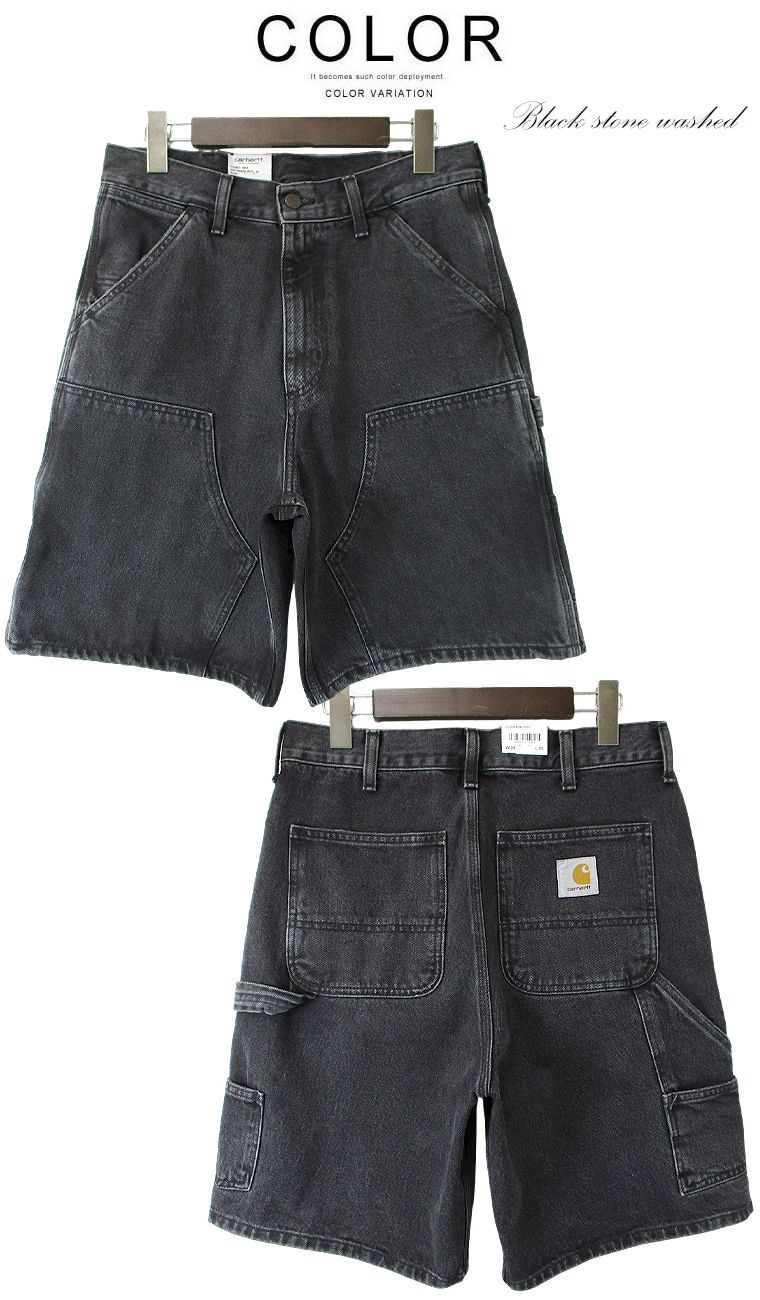 Carhartt BORO ダメージ 加工 ダブルニー ショートパンツ 美品 carhartt WIPカーハート ダブルニーショートパンツ スミスデニム