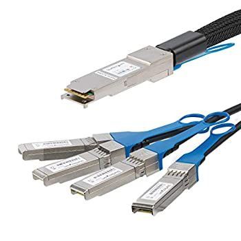 StarTech.com QSFP+ パッシブDAC Twnax ブレークアウトケーブル 2m MSA準拠 40 Gbps - 4 x 10Gbps QSFP4SFPPC2M