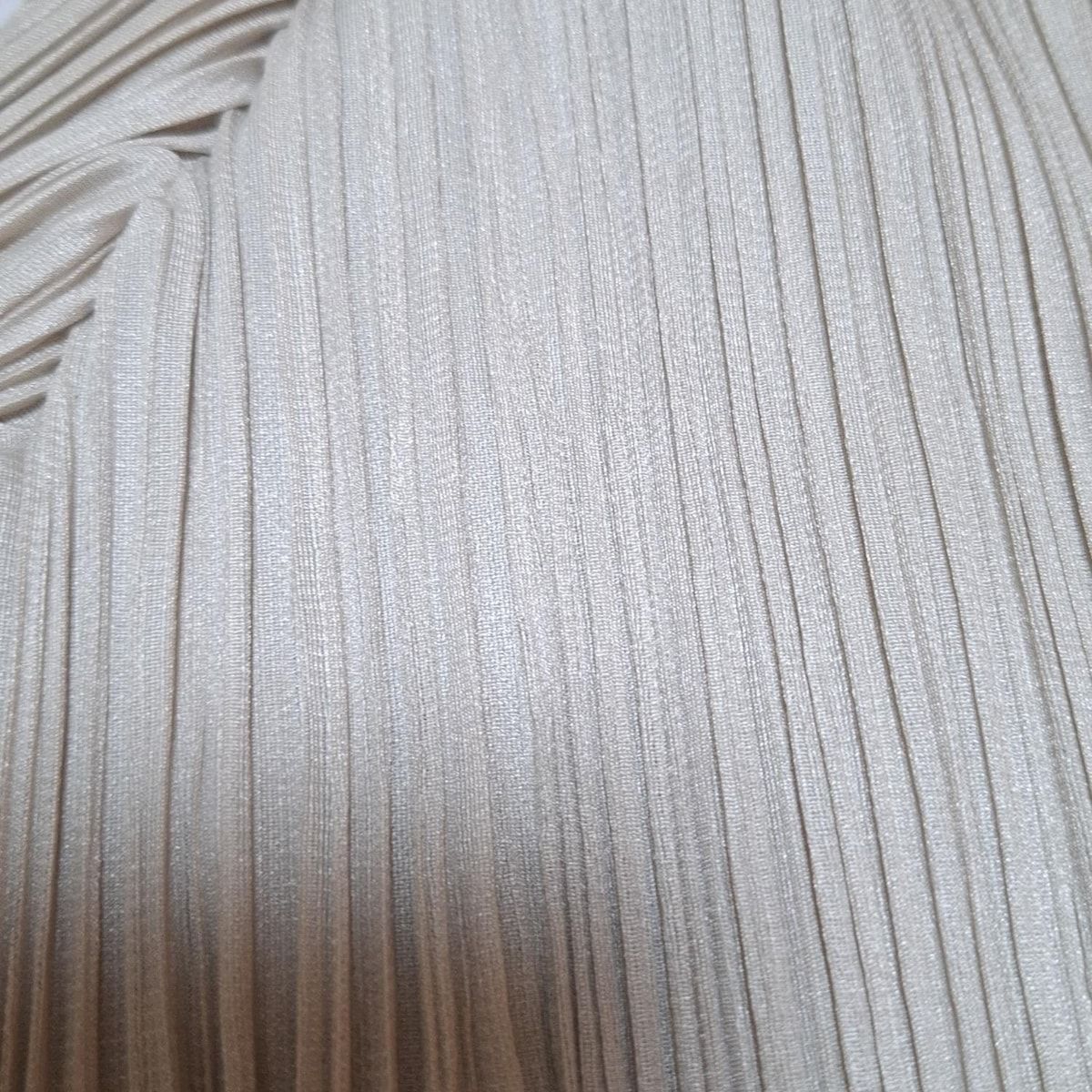 プリーツプリーズPLEATS PLEASE シワプリーツ裾デザインシャツ モカ3 【レディース】 プリーツプリーズPLEATS PLEASE マオカラーノースリーブチャイナ