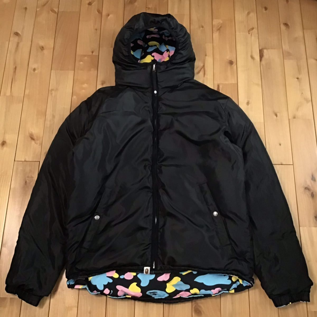 ☆XL☆ マルチカモ ダウンジャケット a bathing ape BAPE cotton candy 