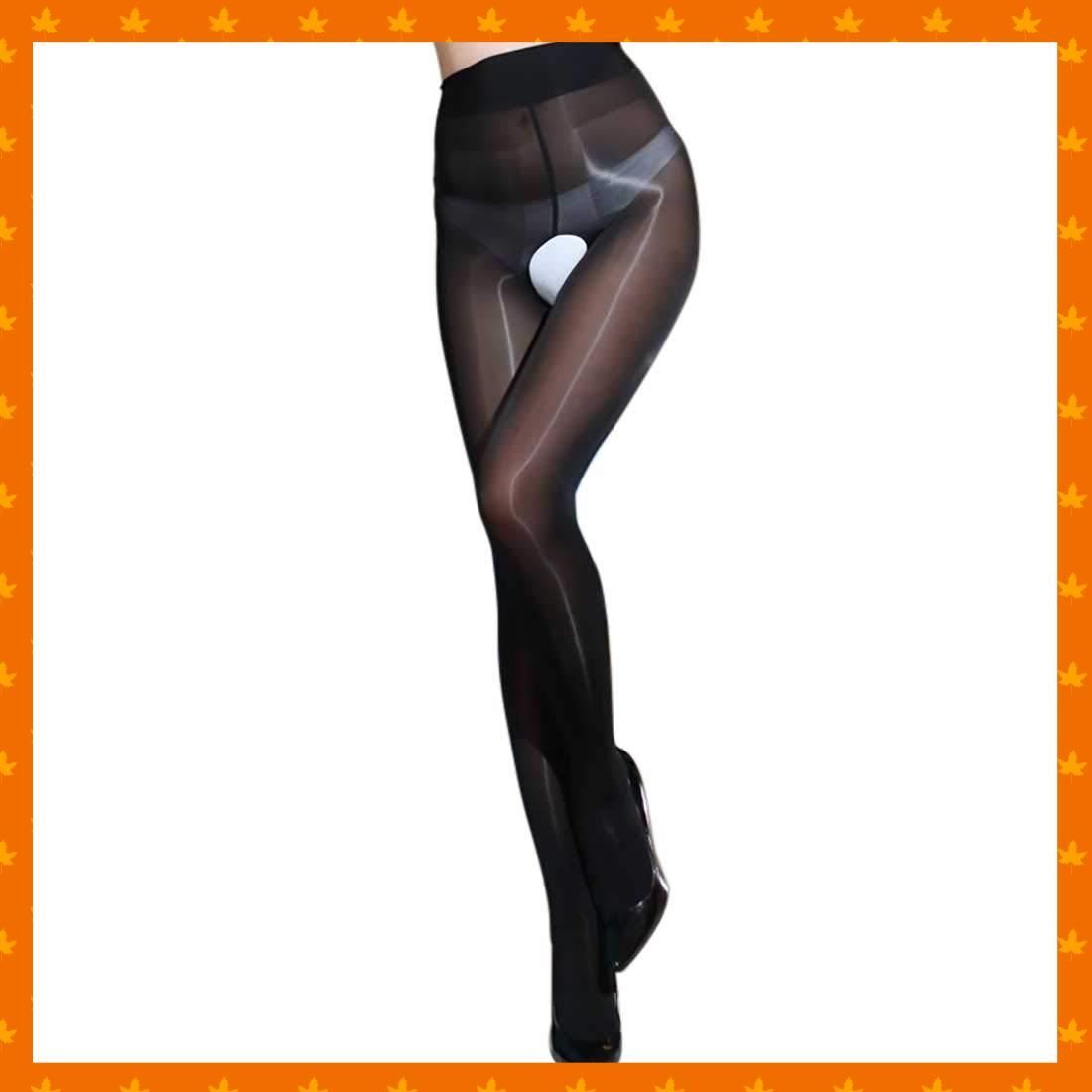 還暦 パンスト 光沢ストッキングセクシー ブラック パンスト オープンクロッチ うくっ