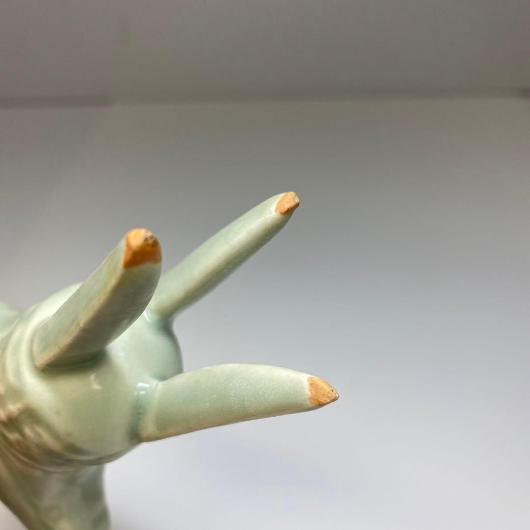 中国古玩 青磁しゃく 高さ9.3㎝ 東Y6-0708① - メルカリ