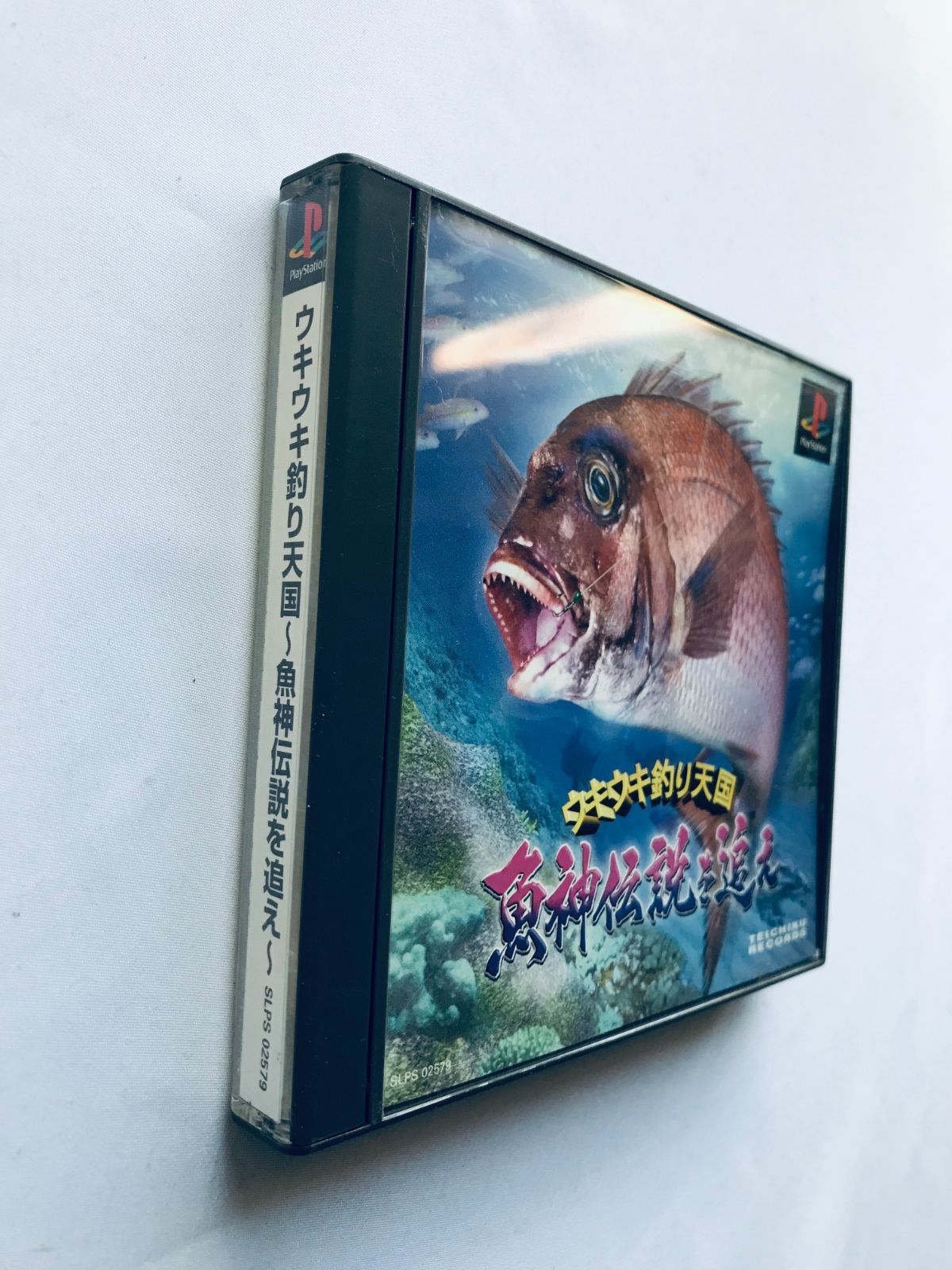レビュー高評価の商品！ PS 魚神伝説を追え ウキウキ釣り天国 帯 Fishing Ukiuki その他