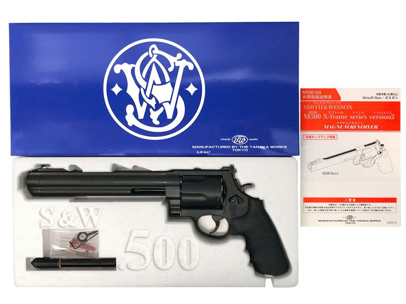 タナカ] S&W M500 8 3/8インチ ver 2 BKHW ガスガン (新品トイガン)