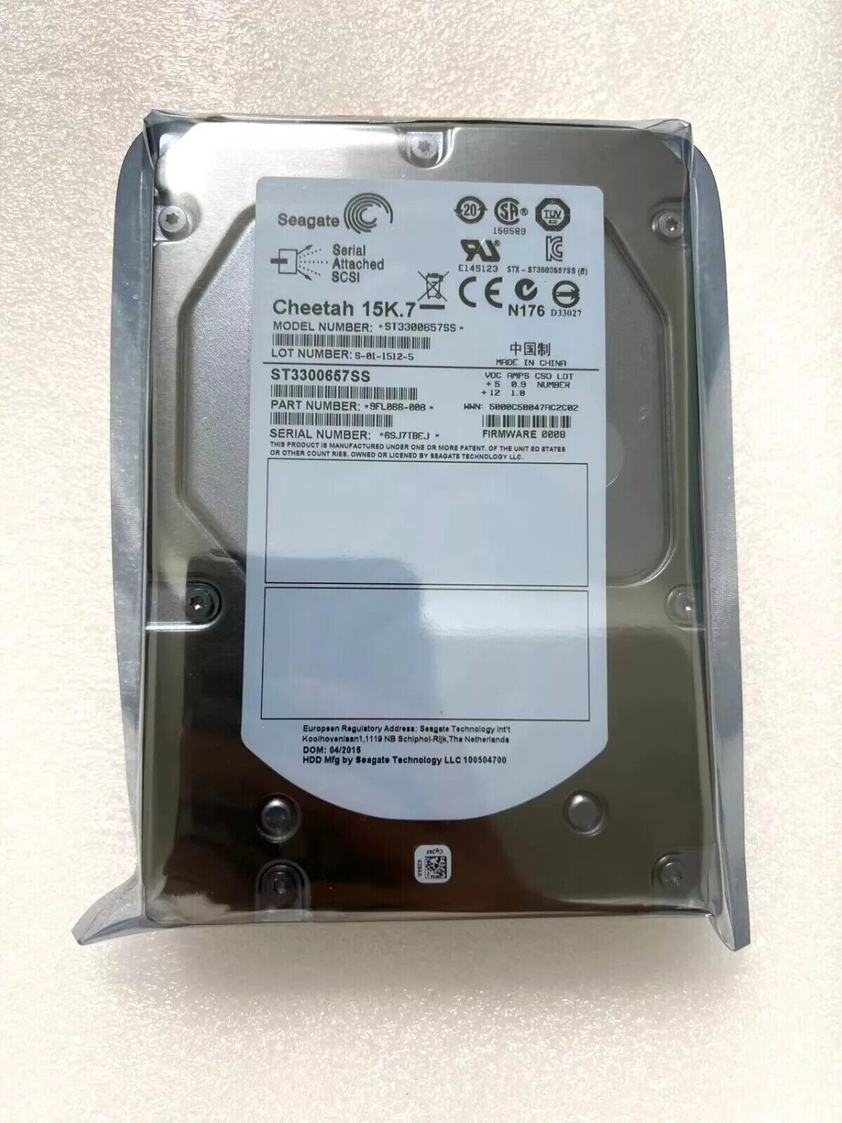 Seagate Cheetah 15K.7 ST3300657SS 300GB 15K 16MB SAS 6Gb/s 3.5