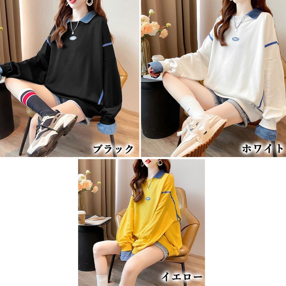 美品　BRIEFING 薄手　トレーナー Amazon.co.jp: [miniministore] レイヤード風 スウェット 薄手