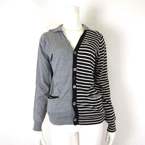 フラボア FRAPBOIS カーディガン ニット 長袖 アシンメトリー