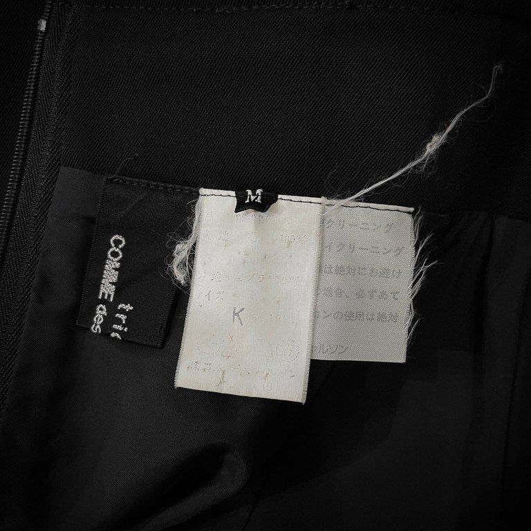 tricot COMME des GARCONS 91AW ウールギャバジンスリットロングタイト  