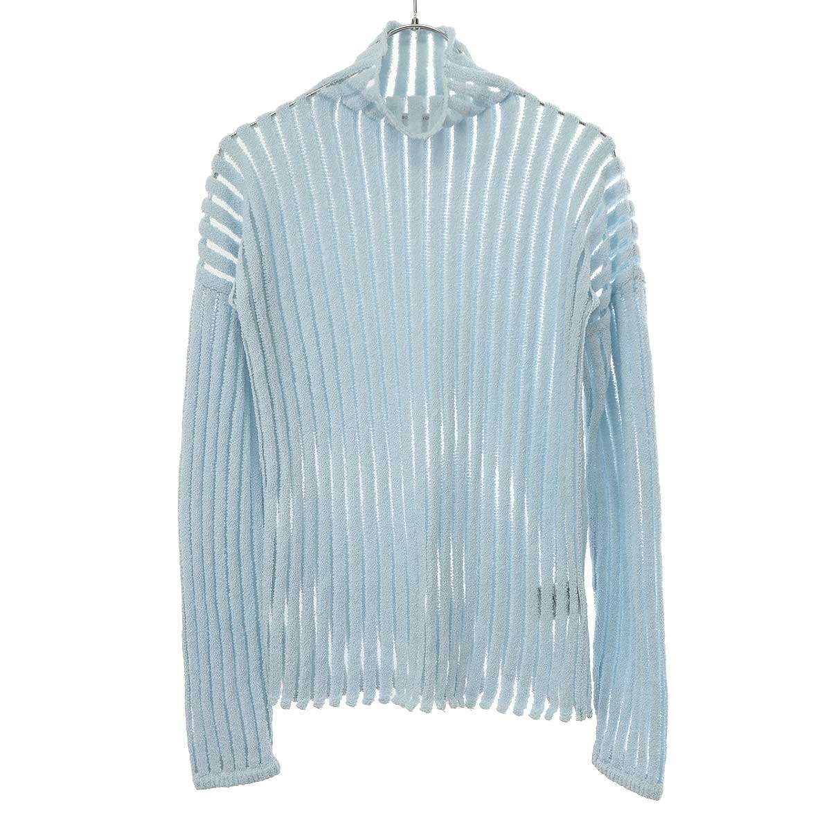 BOTTEGA VENETA - 【美品】  BOTTEGA VENETA / ボッテガヴェネタ | 2022AW | ショルダー ボタン ハイネック ニット プルオーバー | XS | グレー | レディース BOTTEGA VENETA ボッテガヴェネタ 23AW ハイネックニット