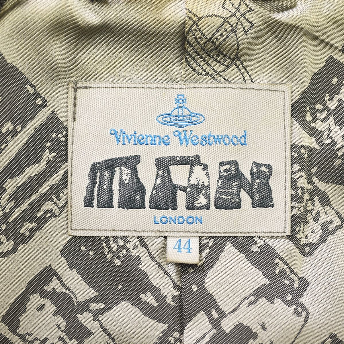Vivienne Westwood MAN ピーコート Sサイズ 裏地総柄 ヴィヴィアンウエストウッド マン Vivienne Westwood MAN 裏地総