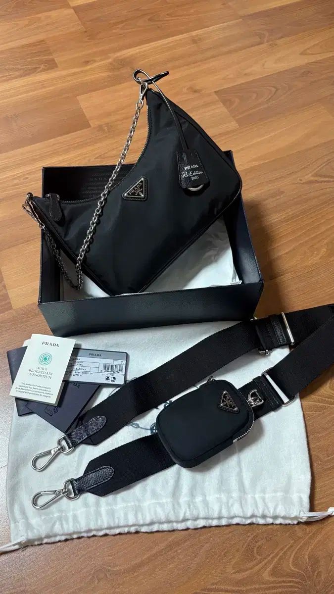 PRADA プラダ Re-Nylon マルチテスト ホーボーバッグ クロスバッグ
