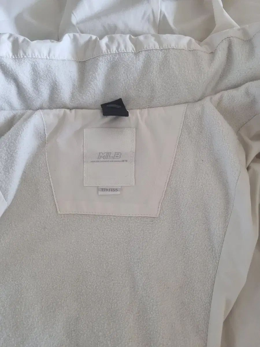  クリーニング済 MLB 白 ロング丈ダウンジャケット グースダウン 150 155 その他 ジャケット ブルゾン